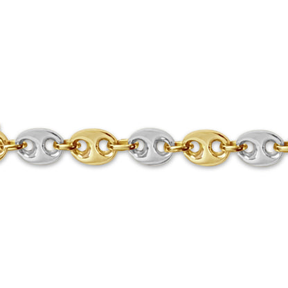 Mariner Solid Gold Handmade Necklace , 11mm, 16-30 Inch