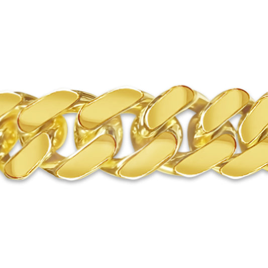 Miami Cuban Solid Gold Handmade Bracelet , 12mm, 6.5-10 Inch