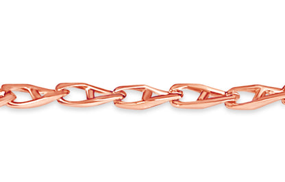 Anchor Mariner Solid Gold Handmade Bracelet , 4mm, 6.5-10 Inch