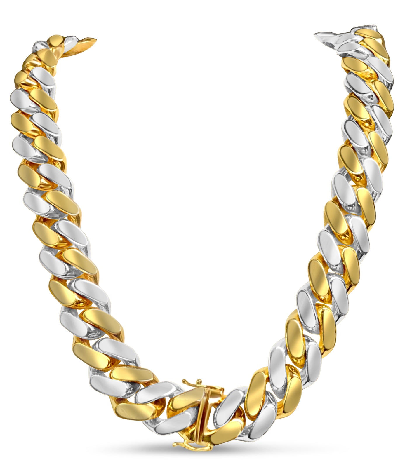 Miami Cuban Solid Gold Handmade Necklace , 18mm, 16-30 Inch