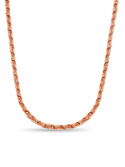 Curb Solid Gold Handmade Necklace , 7mm, 16-30 Inch