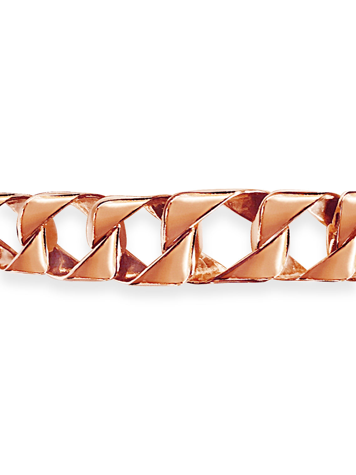 Curb Solid Gold Handmade Bracelet , 11mm, 6.5-10 Inch