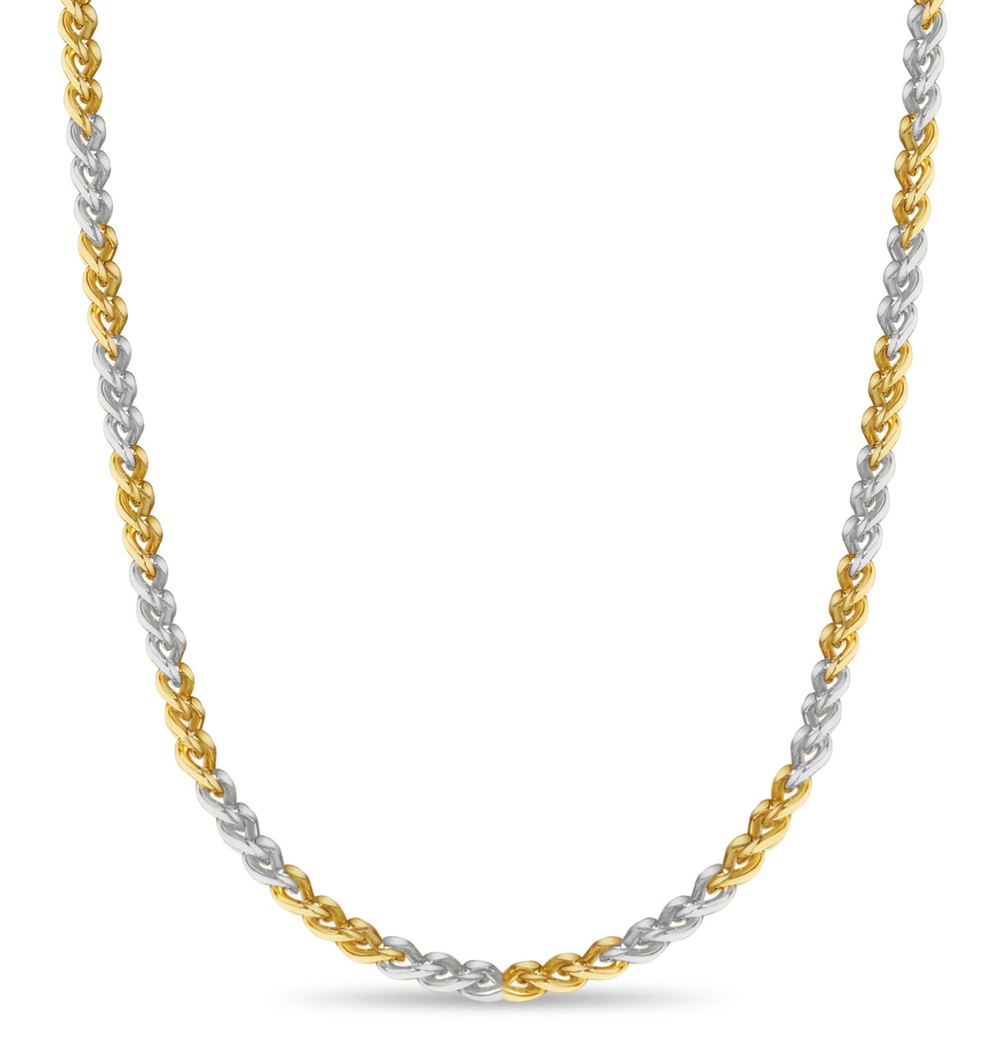 Curb Solid Gold Handmade Necklace , 8mm, 16-30 Inch