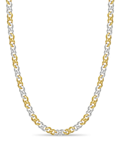 Curb Solid Gold Handmade Necklace , 11mm, 16-30 Inch