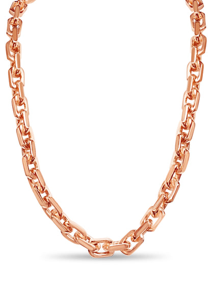 Fancy Rolo Solid Gold Handmade Necklace , 11mm, 16-30 Inch