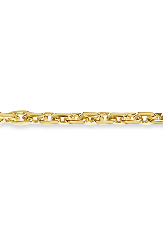 Fancy Rolo Solid Gold Handmade Bracelet , 11mm, 6.5-10 Inch