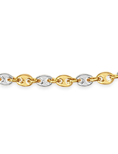 Mariner Solid Gold Handmade Necklace , 7mm, 16-30 Inch