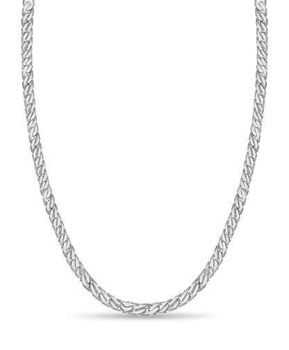 Curb Solid Gold Handmade Necklace , 8mm, 16-30 Inch