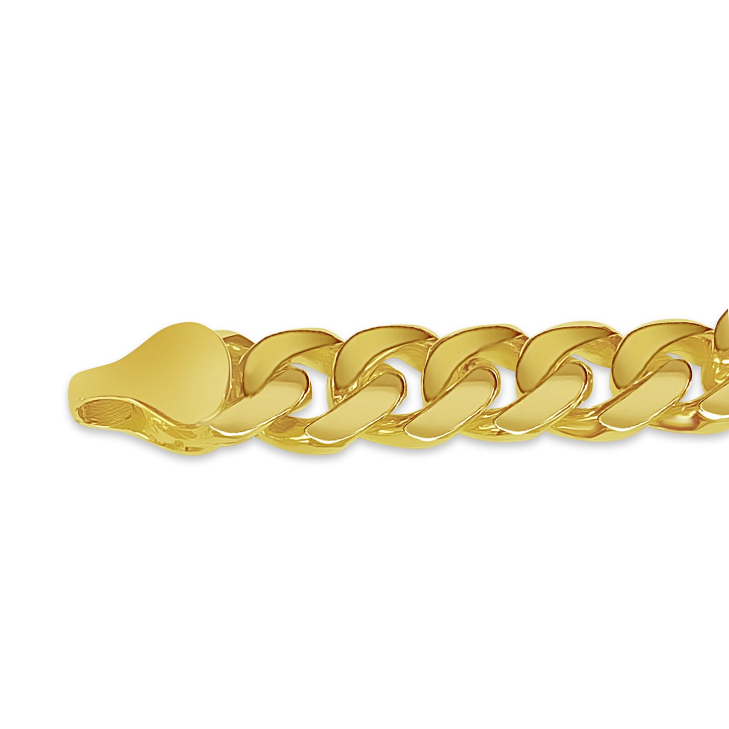 Miami Cuban Solid Gold Handmade Bracelet , 10mm, 6.5-10 Inch