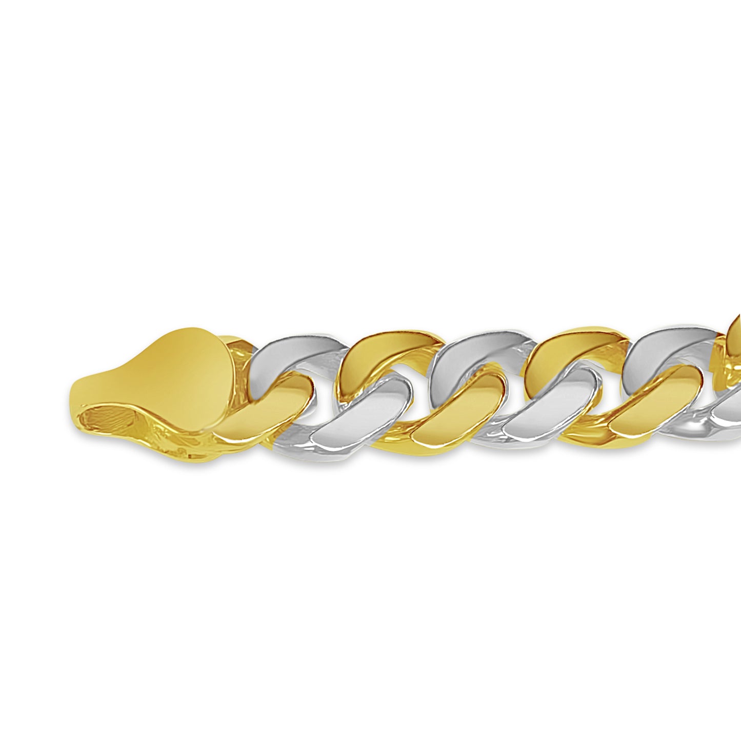 Miami Cuban Solid Gold Handmade Bracelet , 10mm, 6.5-10 Inch