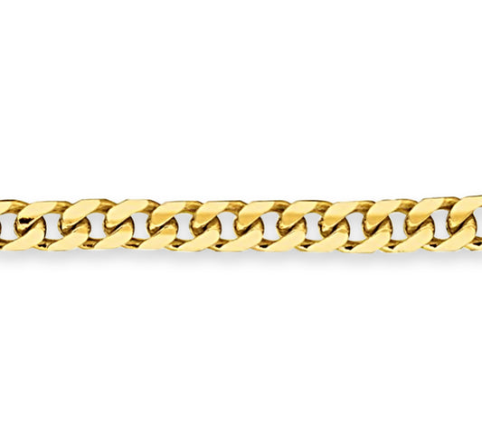 Miami Cuban Solid Gold Handmade Bracelet , 7mm, 6.5-10 Inch