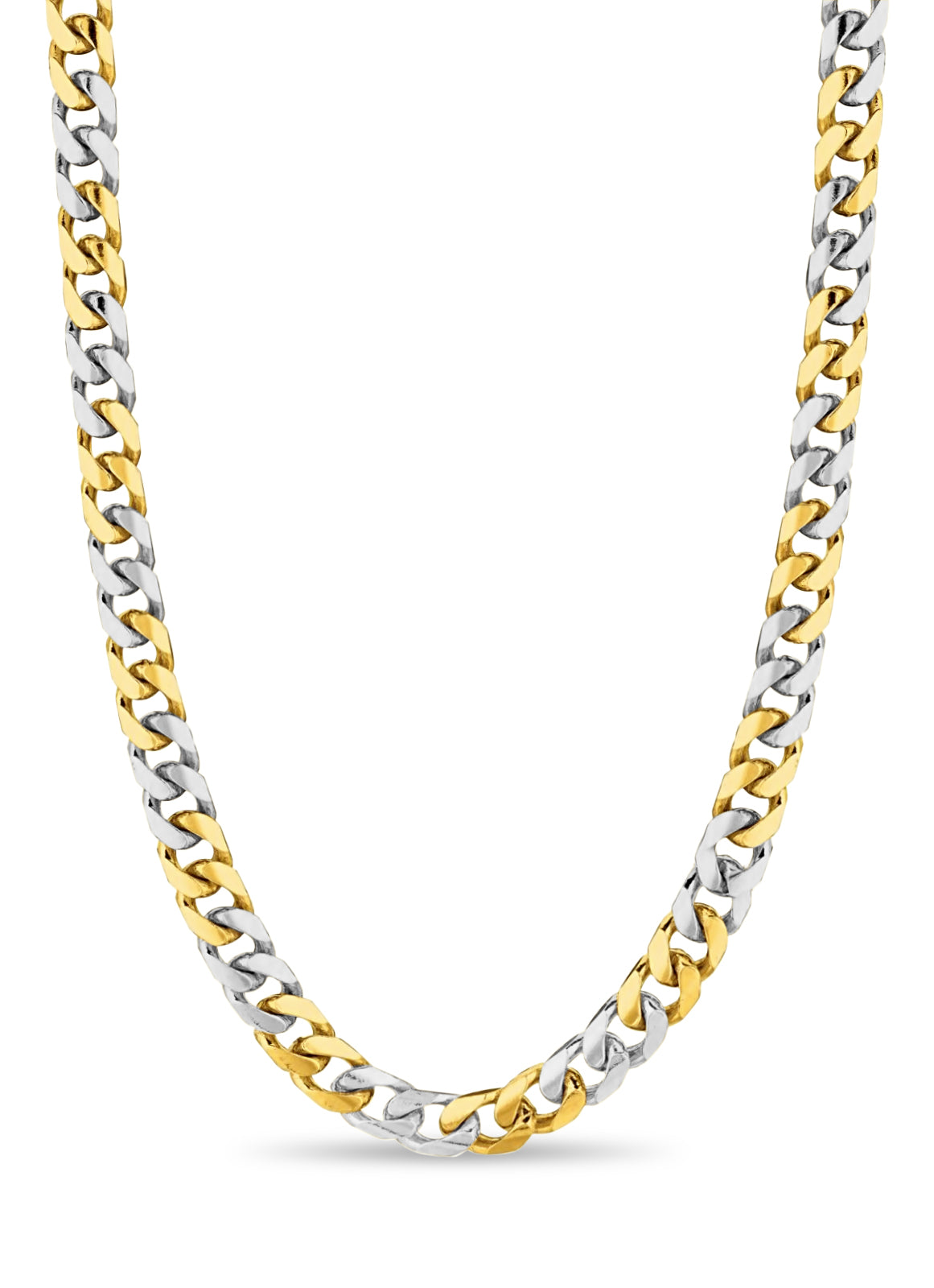 Miami Cuban Solid Gold Handmade Necklace , 7mm, 16-30 Inch