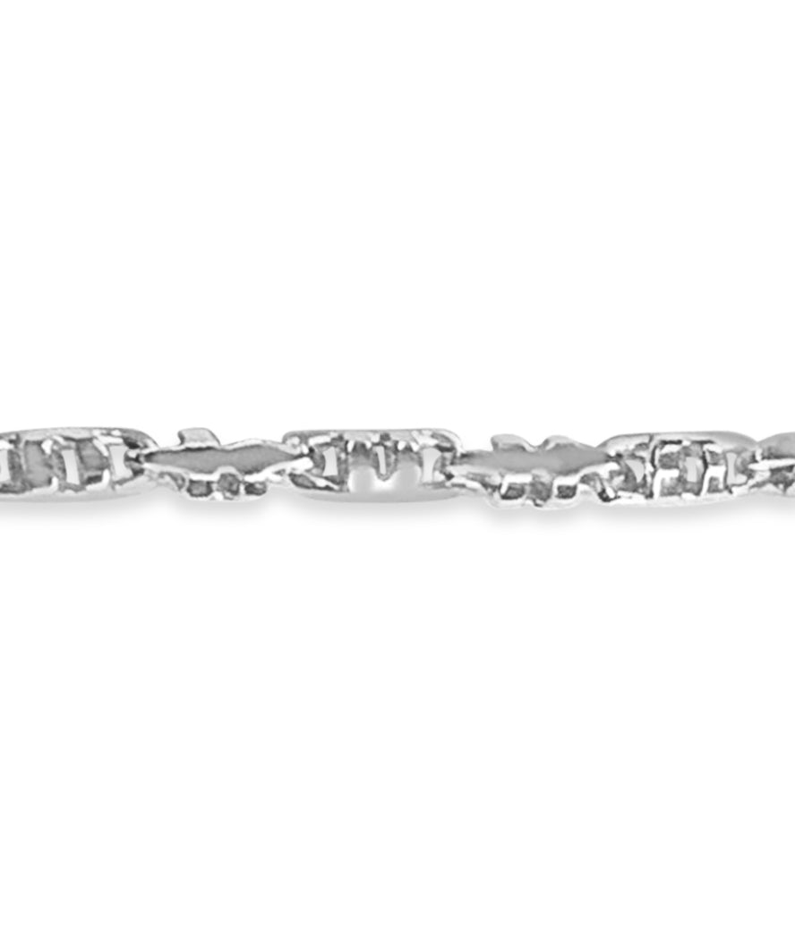 Anchor Mariner Solid Gold Handmade Bracelet , 6mm, 6.5-10 Inch