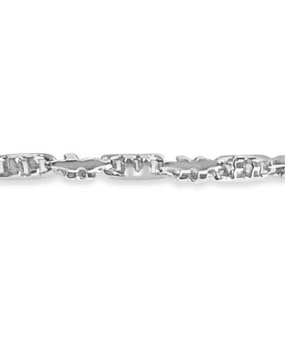 Anchor Mariner Solid Gold Handmade Bracelet , 6mm, 6.5-10 Inch