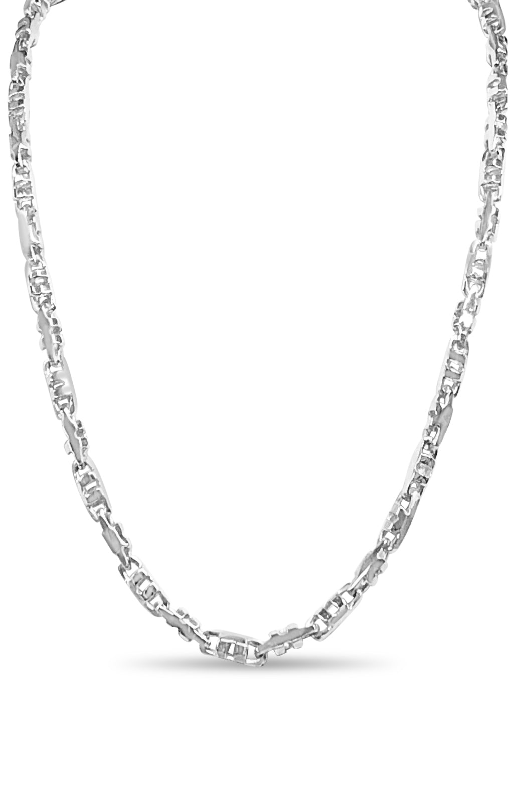 Anchor Mariner Solid Gold Handmade Necklace , 6mm, 16-30 Inch