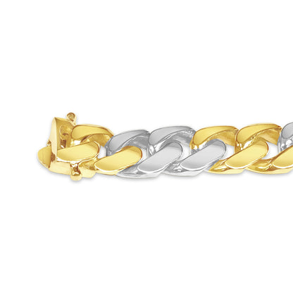 Miami Cuban Solid Gold Handmade Bracelet , 11mm, 6.5-10 Inch