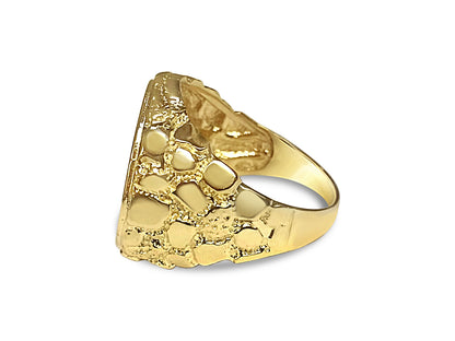 Fancy Solid Gold Handmade Coin Ring , Chinese Panda Bear Coin ,