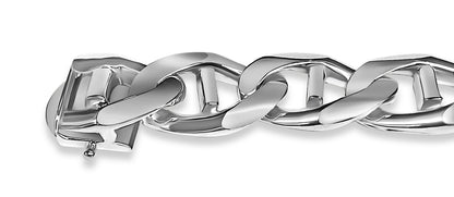 Mariner Solid Gold Handmade Bracelet , 17mm, 6.5-10 Inch