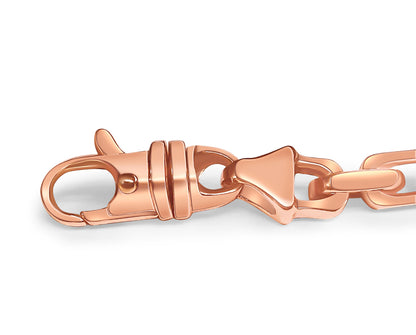 Fancy Rolo Solid Gold Handmade Bracelet , 7mm, 6.5-10 Inch
