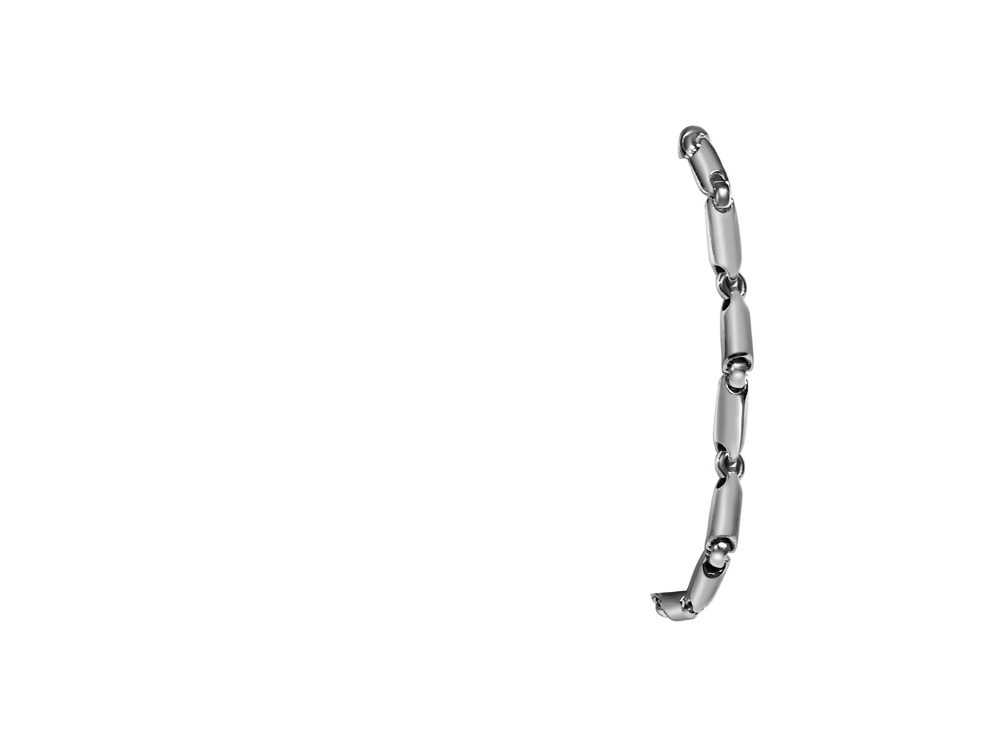 Cylinder Tube Solid Gold Handmade Bracelet , 5mm, 6.5-10 Inch