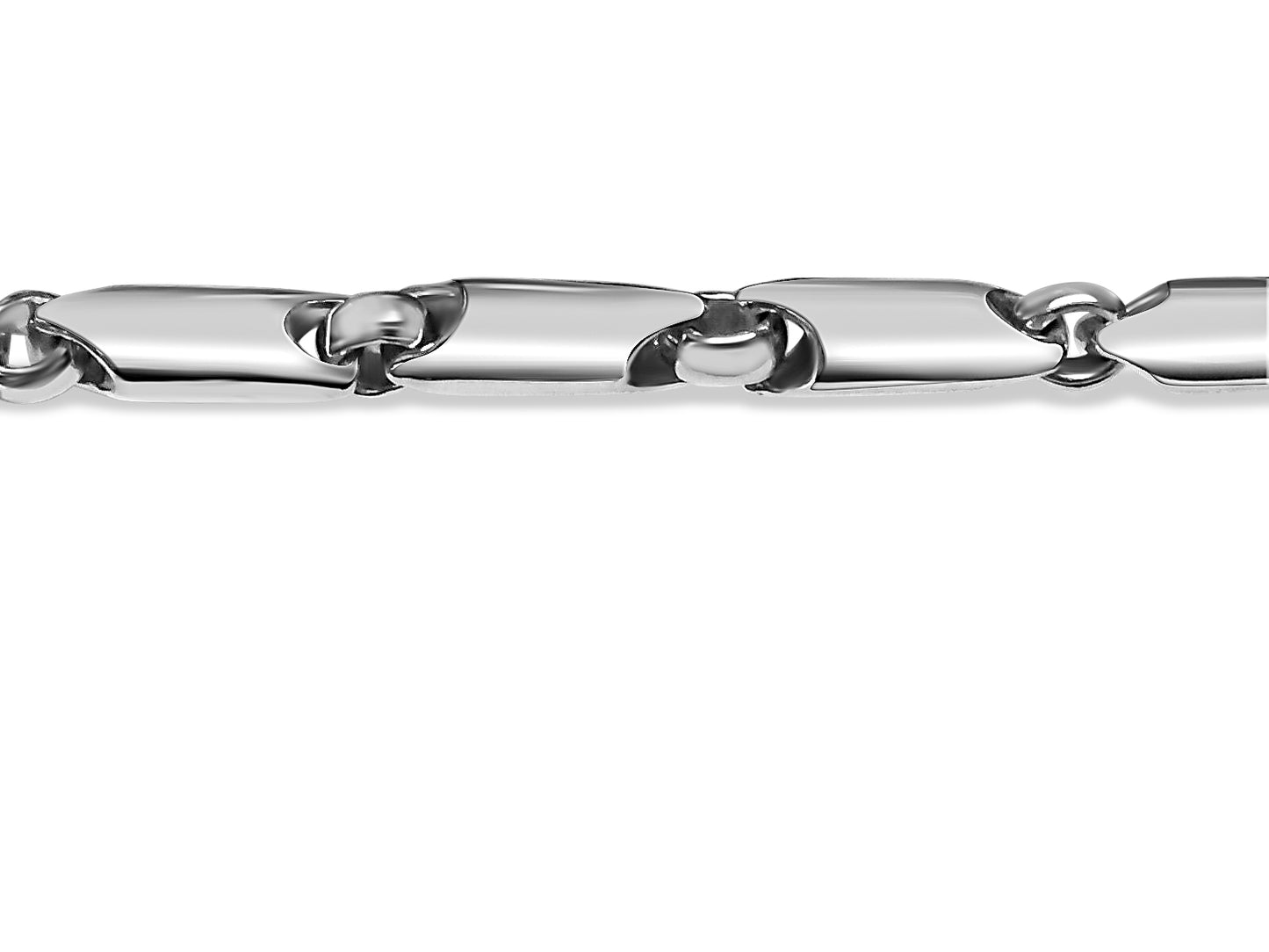 Cylinder Tube Solid Gold Handmade Bracelet , 5mm, 6.5-10 Inch