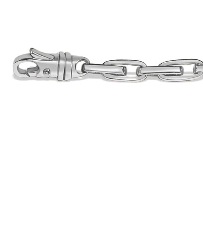 Fancy Rolo Solid Gold Handmade Bracelet , 6mm, 6.5-10 Inch
