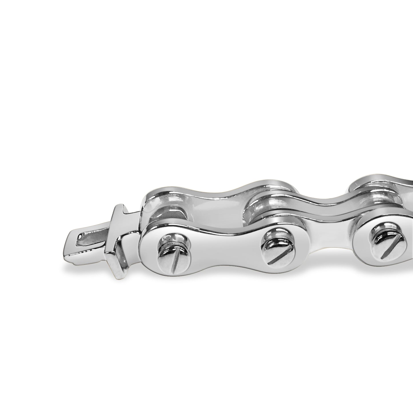 Motorcycle/Bike Chain Solid Gold Handmade Bracelet , 11mm, 6.5-10 Inch