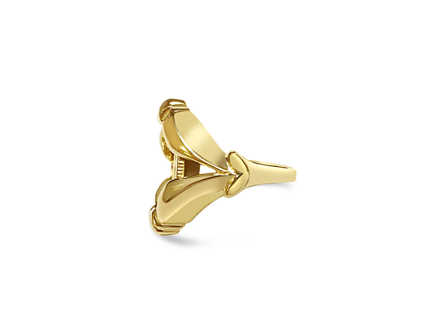 Fancy Solid Gold Handmade Coin Ring , 1/10oz Coin ,