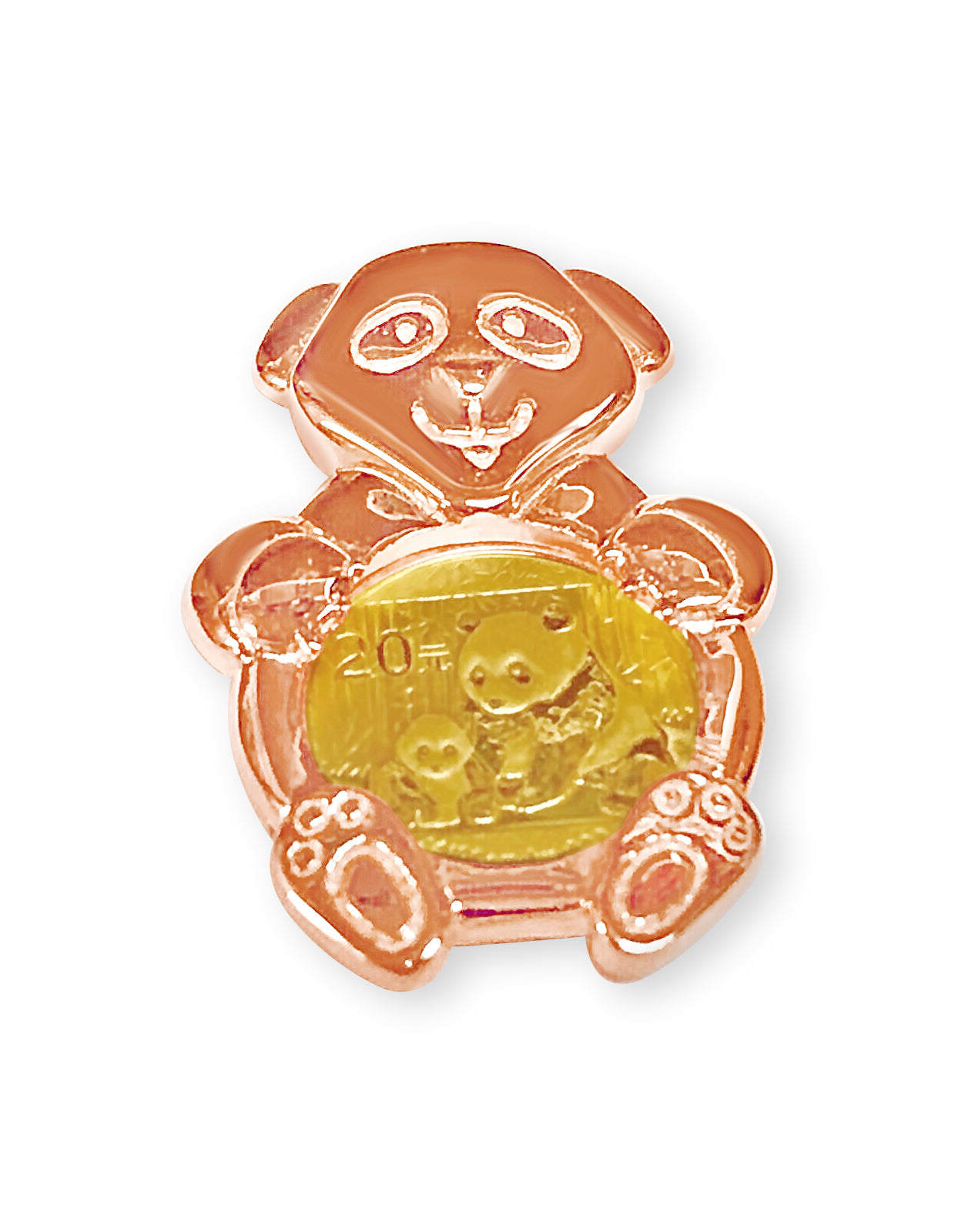 Bamboo Frame Solid Gold Handmade Coin Pendant , 1/10oz Coin ,