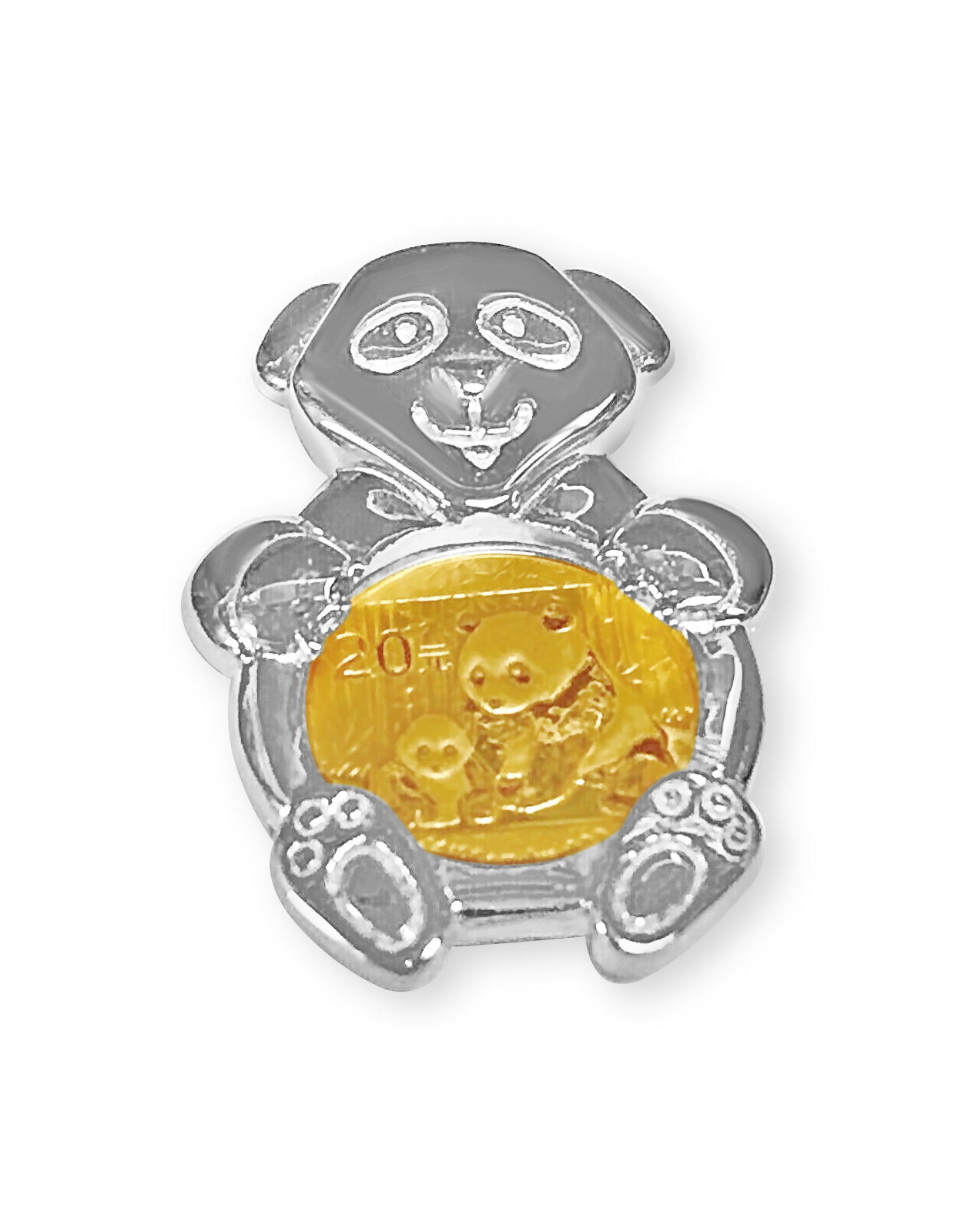 Bamboo Frame Solid Gold Handmade Coin Pendant , 1/10oz Coin ,