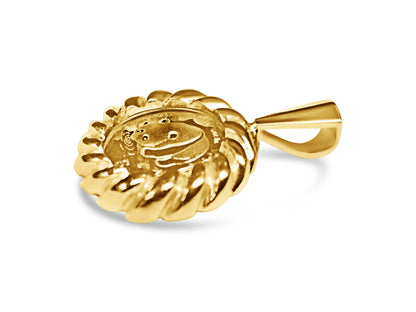 Fancy Solid Gold Handmade Coin Pendant , Chinese Panda Bear Coin ,