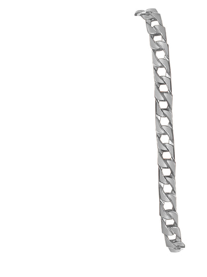 Curb Solid Gold Handmade Bracelet , 8mm, 6.5-10 Inch