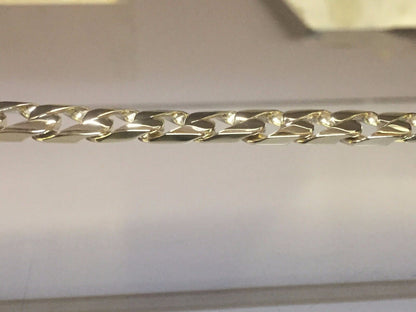 Curb Solid Gold Handmade Bracelet , 10mm, 6.5-10 Inch