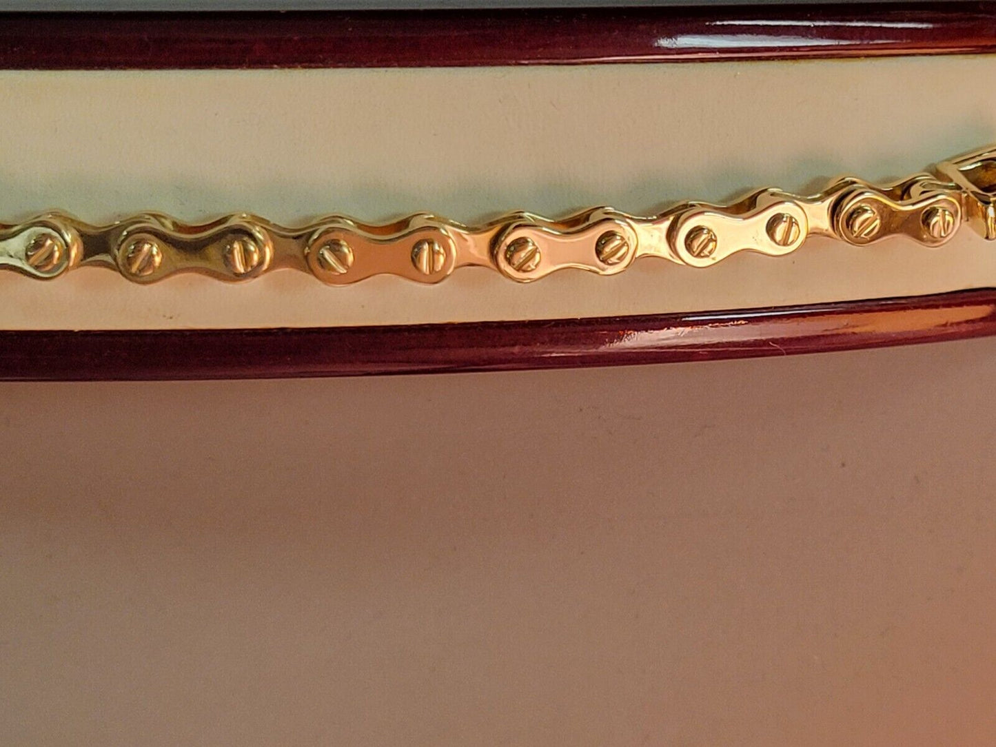 18k Yellow Gold 11mm Motorcycle/Bike Chain Necklace, 30", Approx 197g